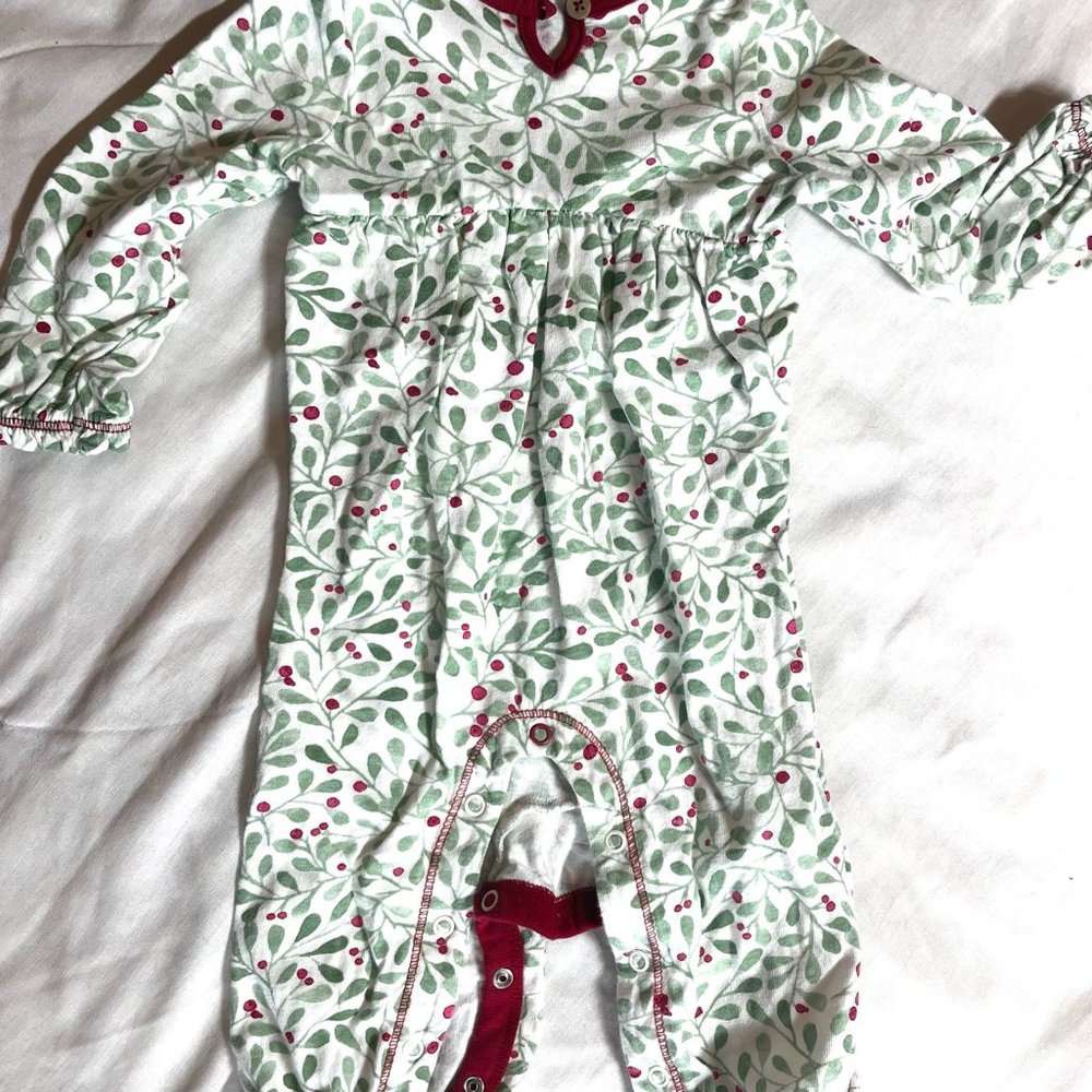 Holly print pajamas